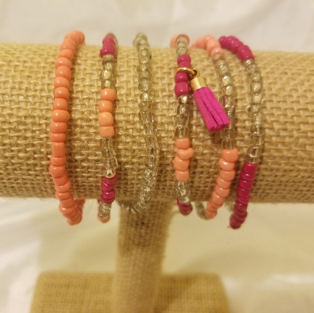 Handmade stretch bracelets - Picture 2 of 6